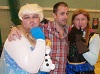 Nathan Head with two pretty Disney Princesses at Wales Comic Con April 2017